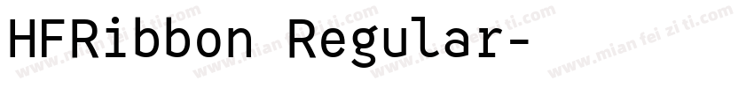 HFRibbon Regular字体转换